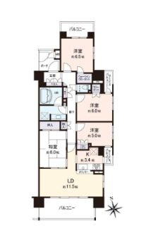 ダイナシティ東京リバーゲート リベラタワーの間取り