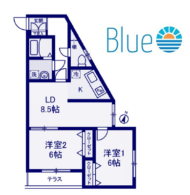 【間取り】 | ビューヒル南