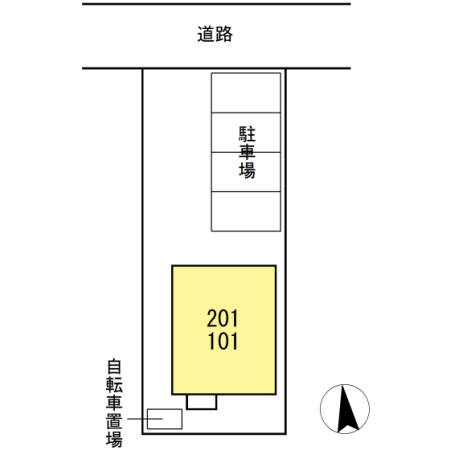シャルマン野路の区画図