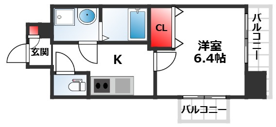 Luxe田辺の間取り