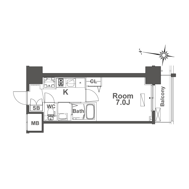 TLRレジデンス本町WESTの間取り