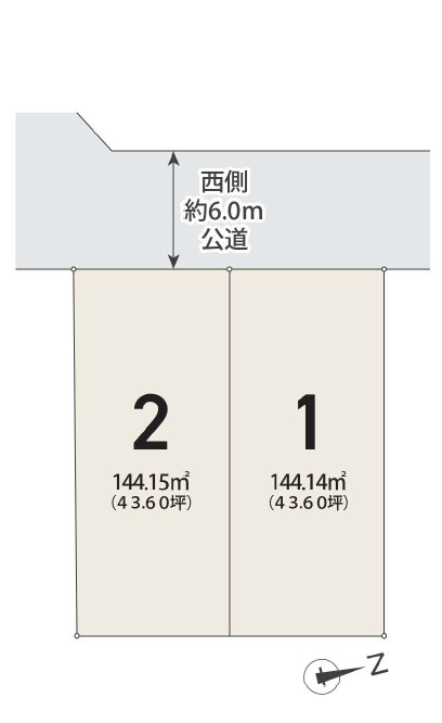 青葉区荏田町の区画図