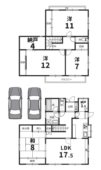 【間取り】 | 桂坂 御陵大枝山町一丁目 一戸建