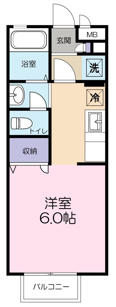 ジュネス光ヶ丘の間取り|間取りです。
