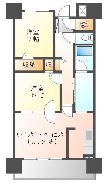 アルファステイツ岡山駅前の間取り