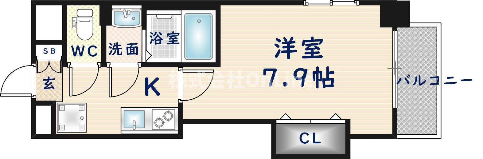 Luxe長田の間取り