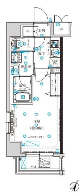 クレイシア板橋蓮沼の間取り