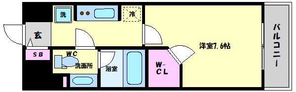パークアクシス四ツ橋の間取り|パークアクシス四ツ橋　間取り