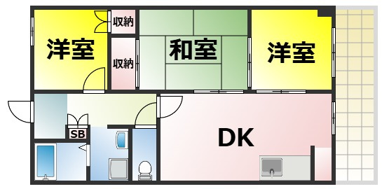 【間取り】 | スリースター鶴町 仲介手数料無料