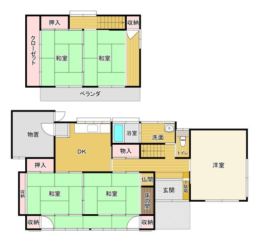 福岡市南区老司二丁目戸建の間取り