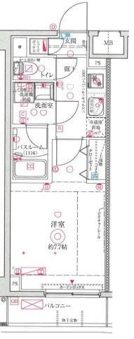 【間取り】 | クレヴィスタ武蔵中原Ⅱ