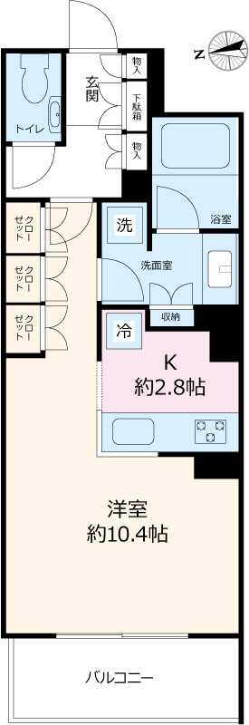 アトラス新宿柏木の間取り