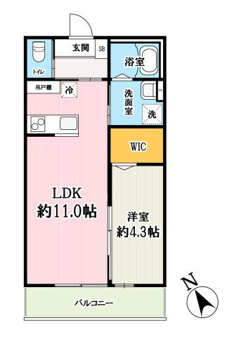 キャメル越谷3の間取り