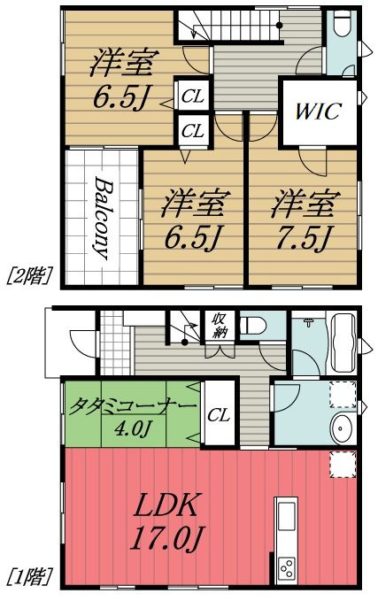 【間取り】 | 四街道市小名木戸建