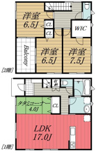 【間取り】 | 四街道市小名木戸建