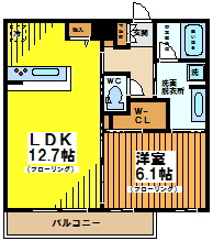 【間取り】 | ハイムローゼⅦ