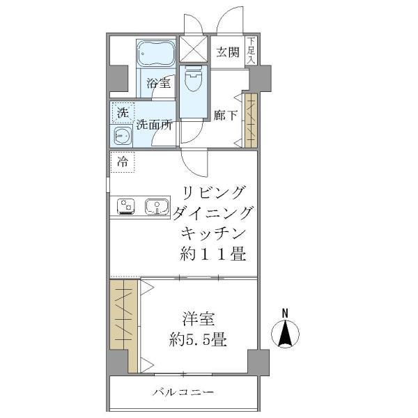 キンブリッジ壬生西院駅前の間取り