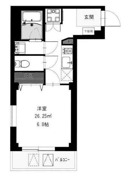 b'CASA 深川森下の間取り