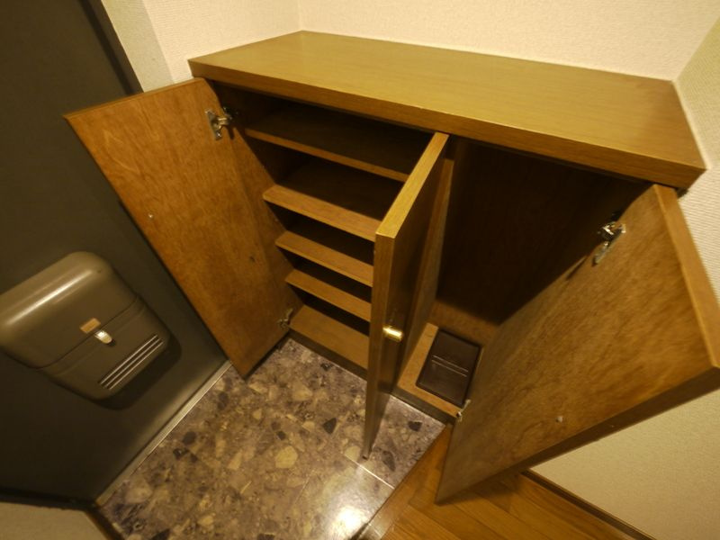 ベルメゾン平尾山荘通りの玄関
