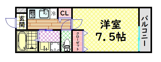 【間取り】 | アジュール石津A