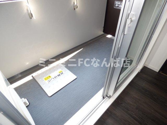 スワンズシティ谷町モデルノのバルコニー