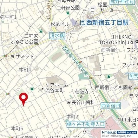 【地図】グランメゾン渋谷本町