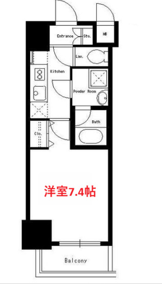 【間取り】 | Dormouse Castle | 洋室7.4帖です