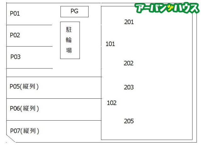 トリニティの区画図