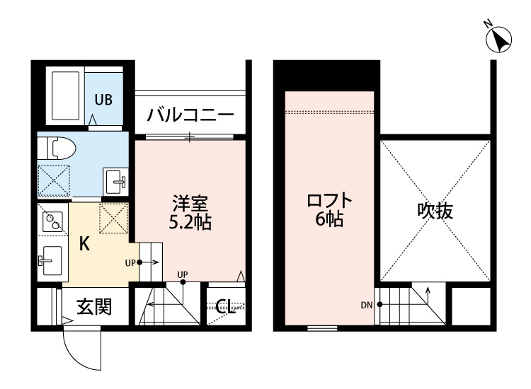 プレジール南福岡の間取り|使いやすい間取りです。