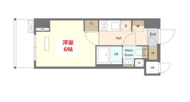 【間取り】 | メイクスデザイン川崎Ⅱ | お部屋の間取りです。
