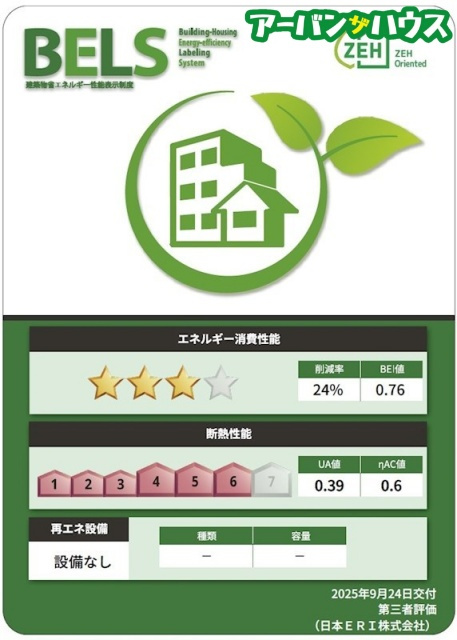 Gratiaの省エネ性能ラベル