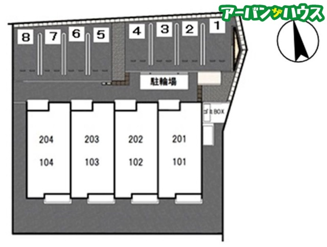 カーサ　リヒト（Casa Licht）の区画図