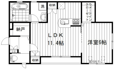 アウラ中野の間取り