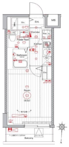 メイクスデザイン入谷Ⅱの間取り
