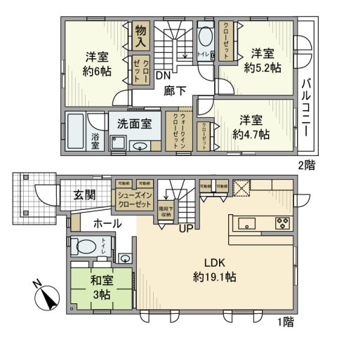 【間取り】 | 胡録台戸建