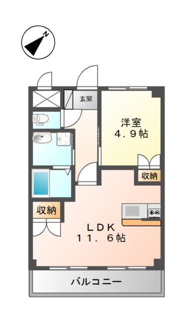 セゾン・コアTNの間取り