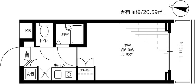 ルーブル駒沢大学Ⅱの間取り