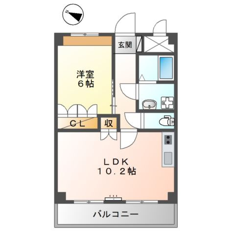 ディアコートＭの間取り