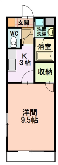 荒池シティーハウスの間取り