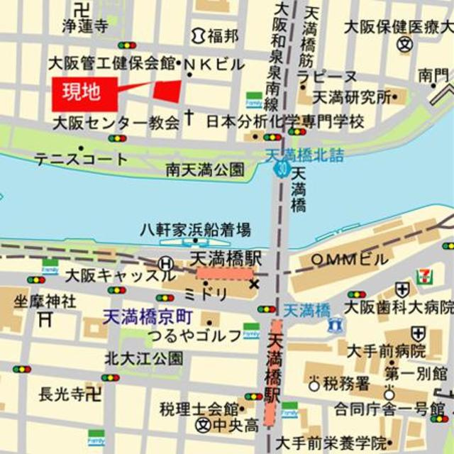天満橋ケルスコートの地図