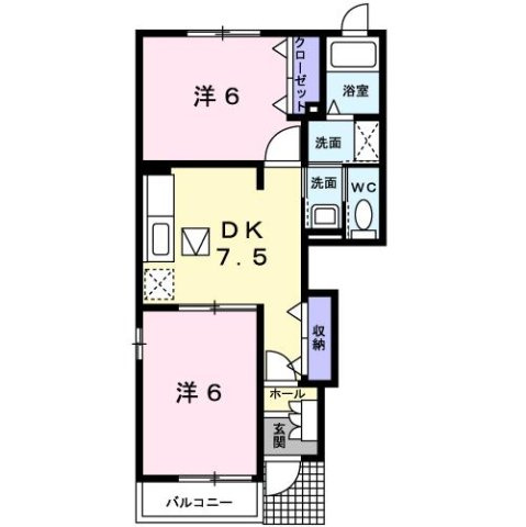 カルム　ガーデン　Ⅱの間取り