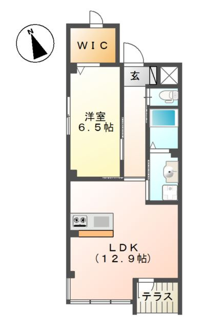 アリュールの間取り