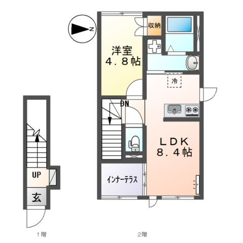 ソラール楓Ｂの間取り
