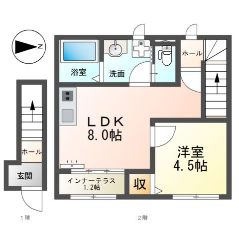 エルミタージュⅡの間取り
