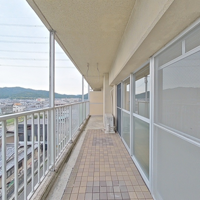 岐阜市粟野西１丁目の賃貸マンションのバルコニー