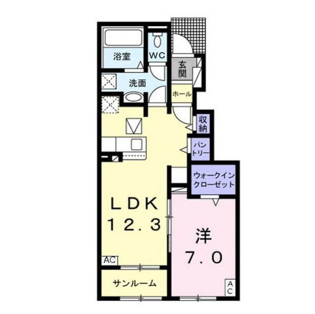 マーサK　Bの間取り