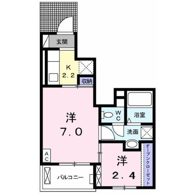 ブロッサムⅡの間取り