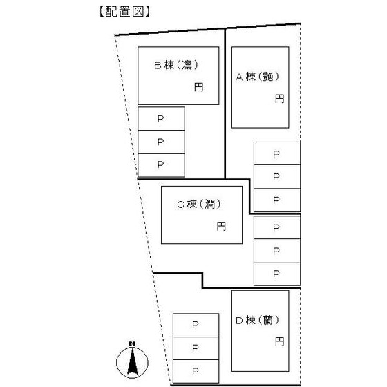 岐阜市福光西３丁目の一戸建てのその他|配置図