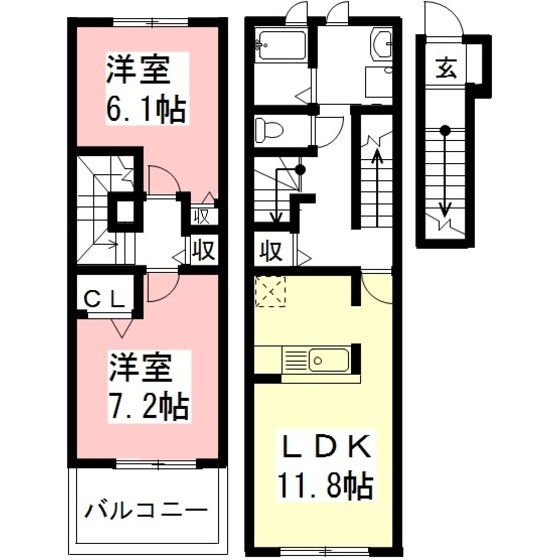 エスポワール六条北の間取り