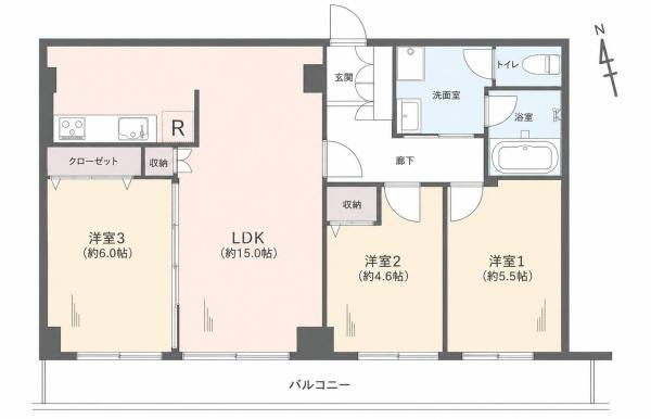ストークマンション上大岡の間取り|使い勝手の良い3LDK
お気軽にお問い合わせください。